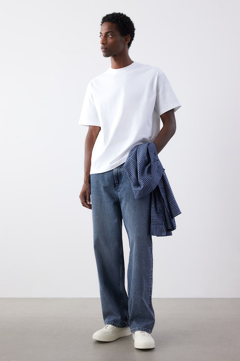 H&M Camiseta Loose Fit - Negro - HOMBRE