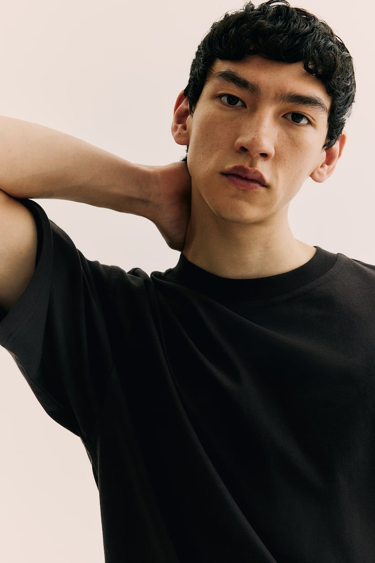 H&M Camiseta Oversized Fit - Blanco - HOMBRE