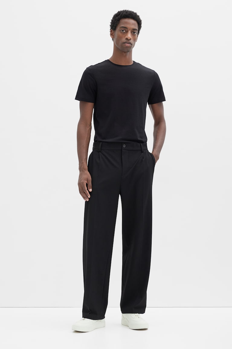 H&M Camiseta Slim Fit - Azul Marino - HOMBRE