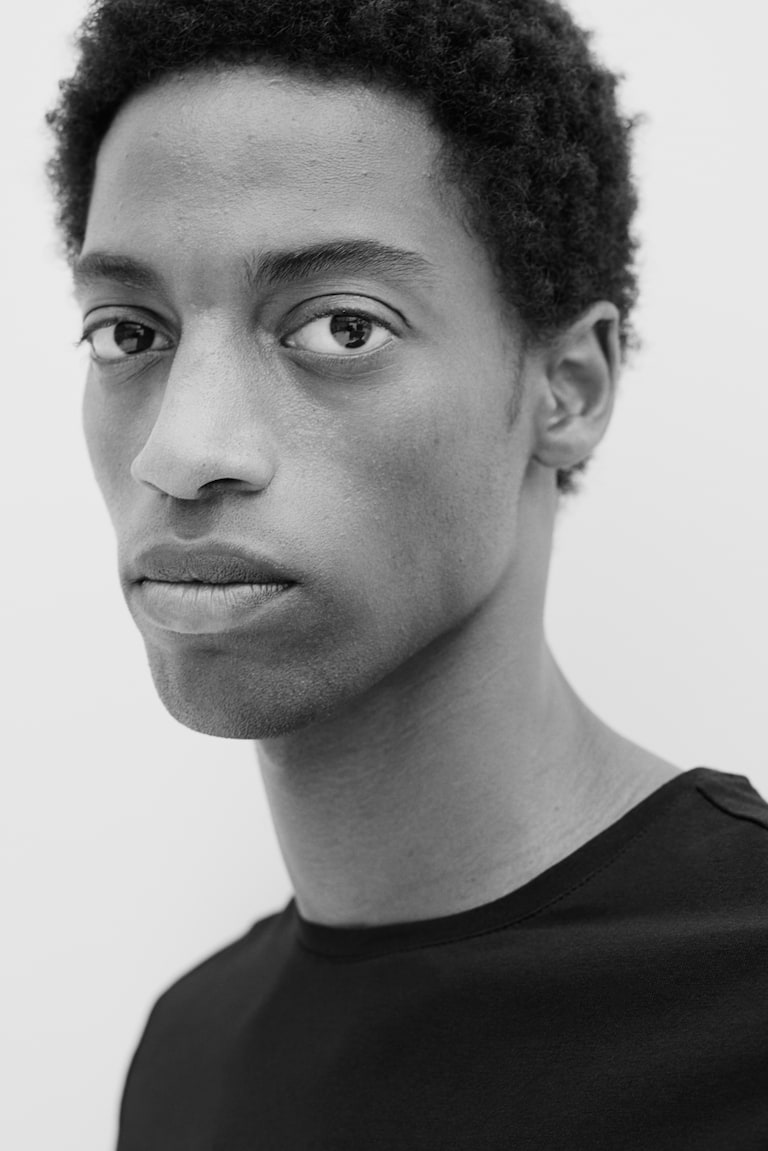 H&M Camiseta Slim Fit - Negro - HOMBRE