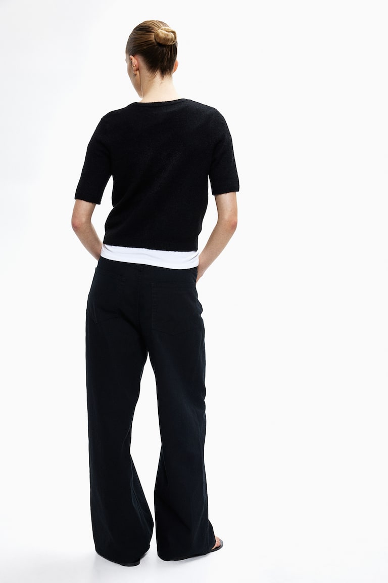 H&M Cárdigan De Punto - Gris Oscuro Jaspeado - MUJER