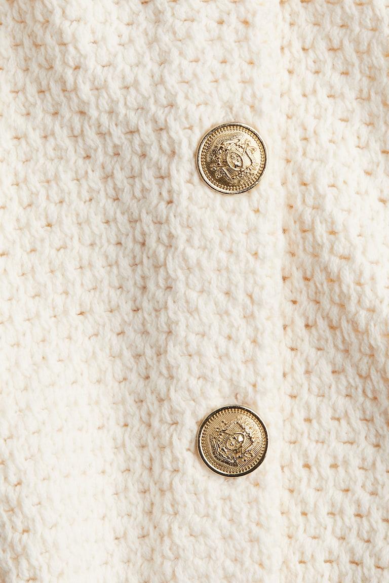 H&M Cárdigan En Punto Con Textura - Burdeos - MUJER