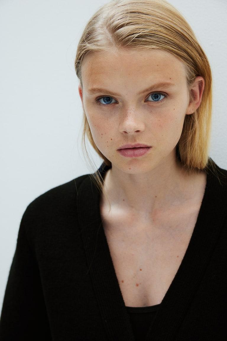 H&M Cárdigan En Punto De Lana - Negro - MUJER