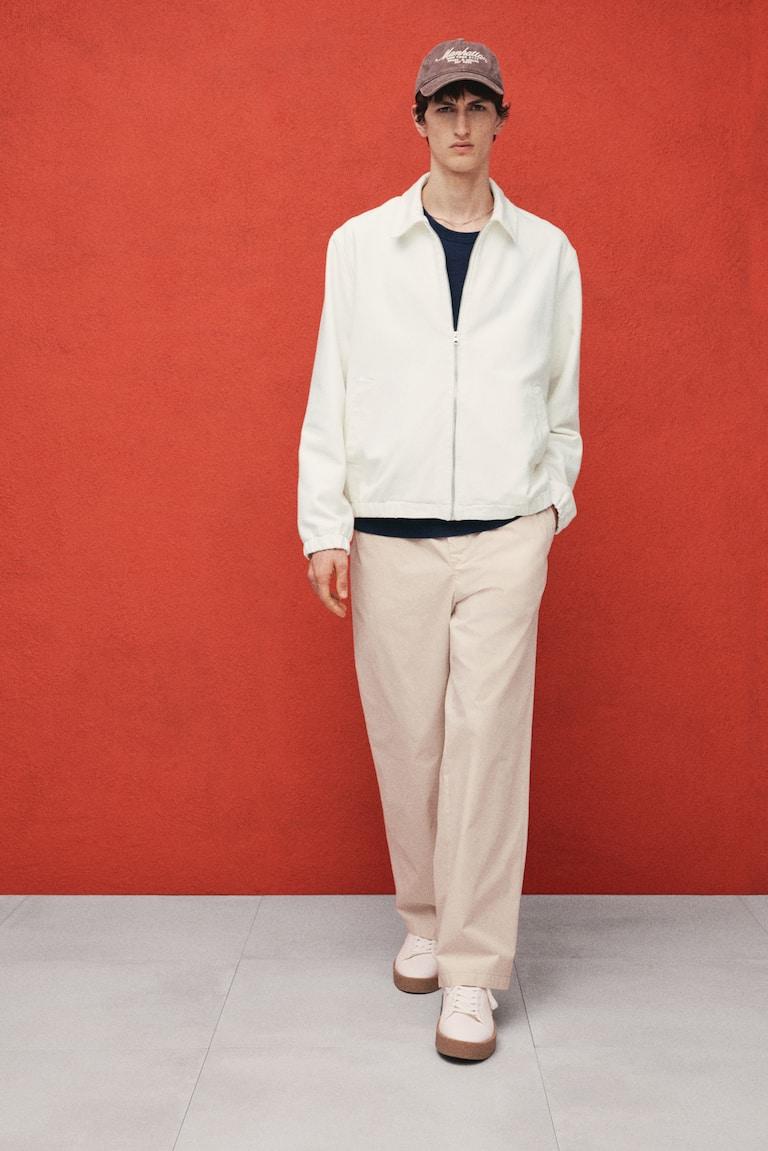 H&M Cazadora Denim Regular Fit - Beige - HOMBRE