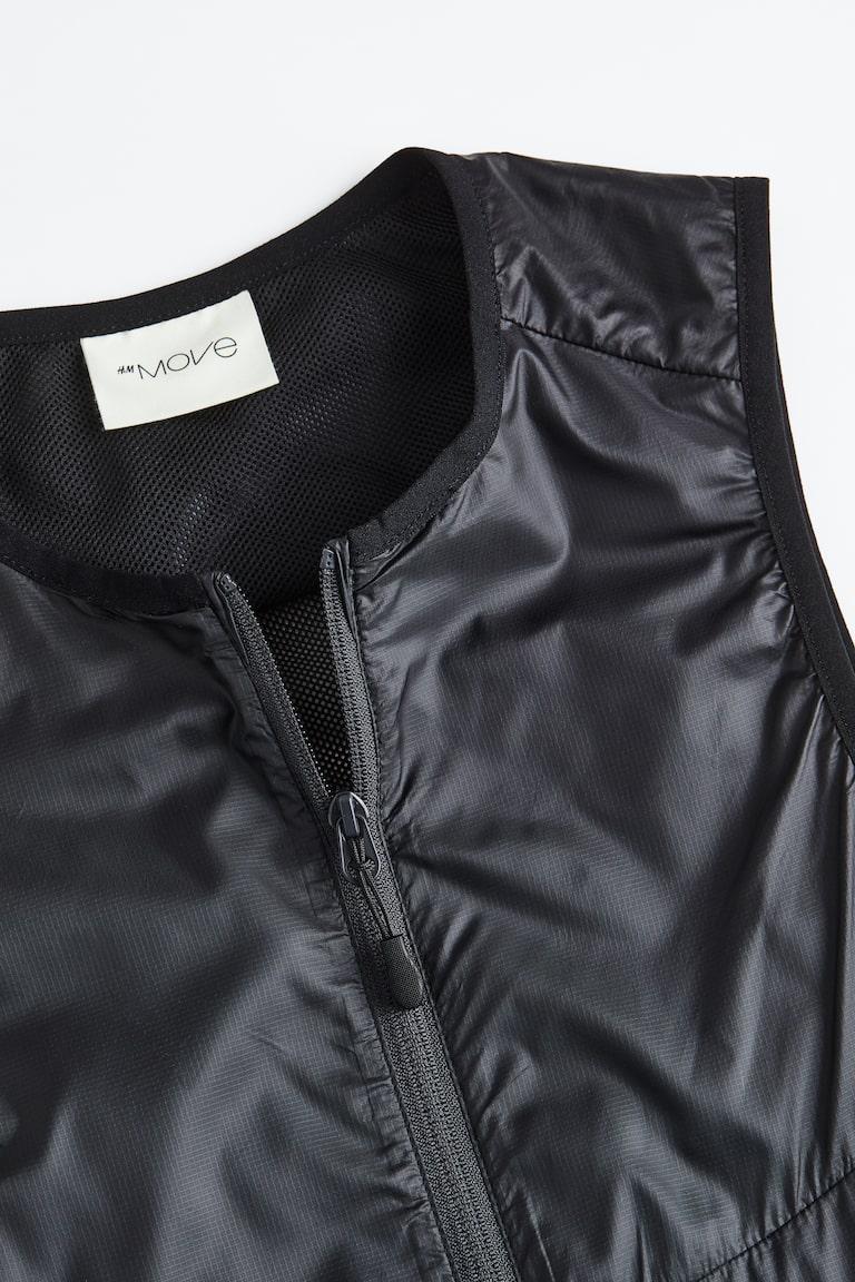 H&M Chaleco De Correr Ligero - Negro - HOMBRE