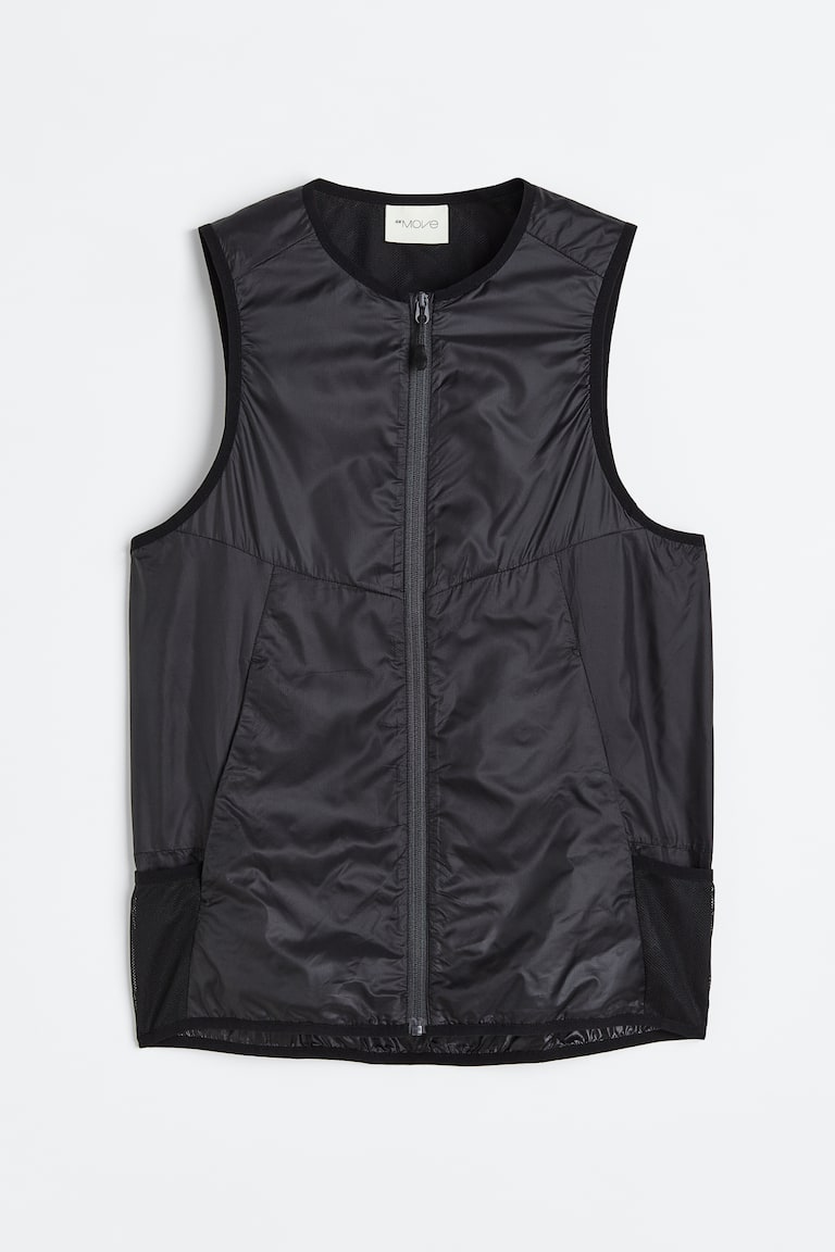 H&M Chaleco de correr ligero - Negro - HOMBRE