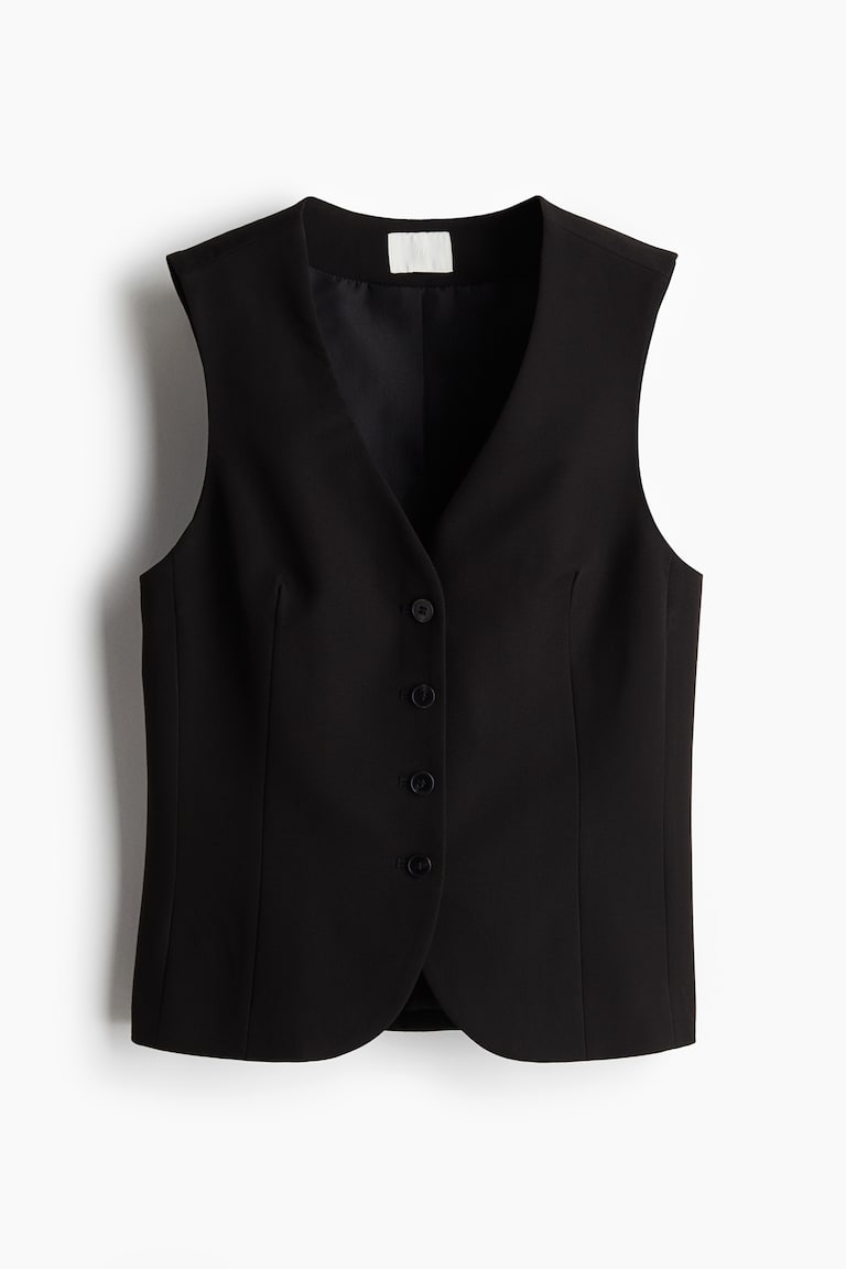 H&M Chaleco De Traje - Negro - MUJER