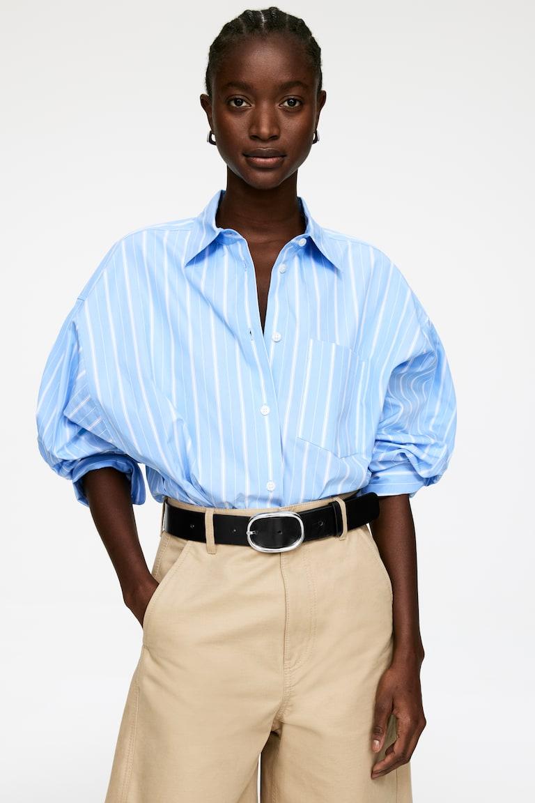 H&M Cinturón de piel - Marrón - MUJER