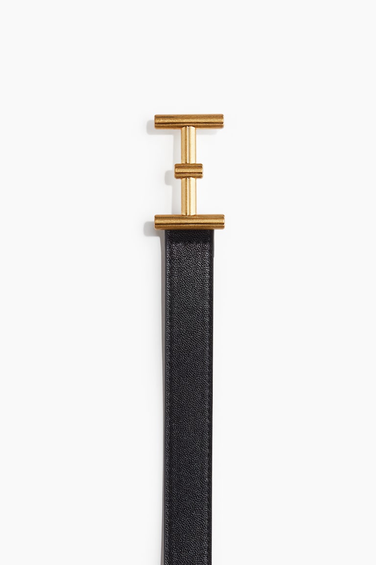 H&M Cinturón Fino - Negro - MUJER