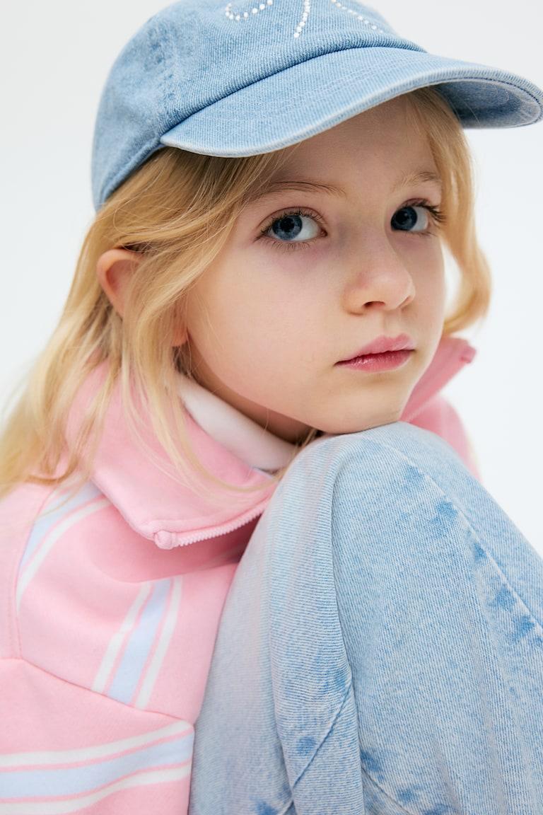 H&M Cotton Twill Cap - Azul Denim Claro/Lazo - NIÑOS
