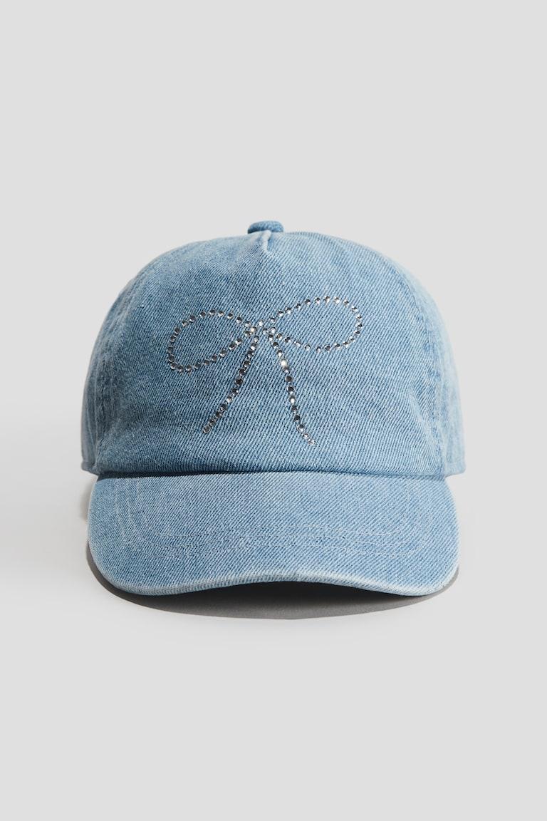 H&M Cotton Twill Cap - Azul Denim Claro/Lazo - NIÑOS