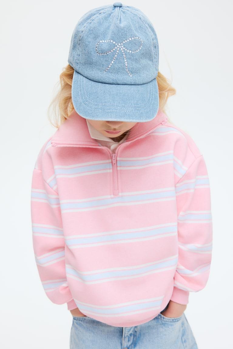 H&M Cotton twill cap - Melocotón/Fresa - NIÑOS
