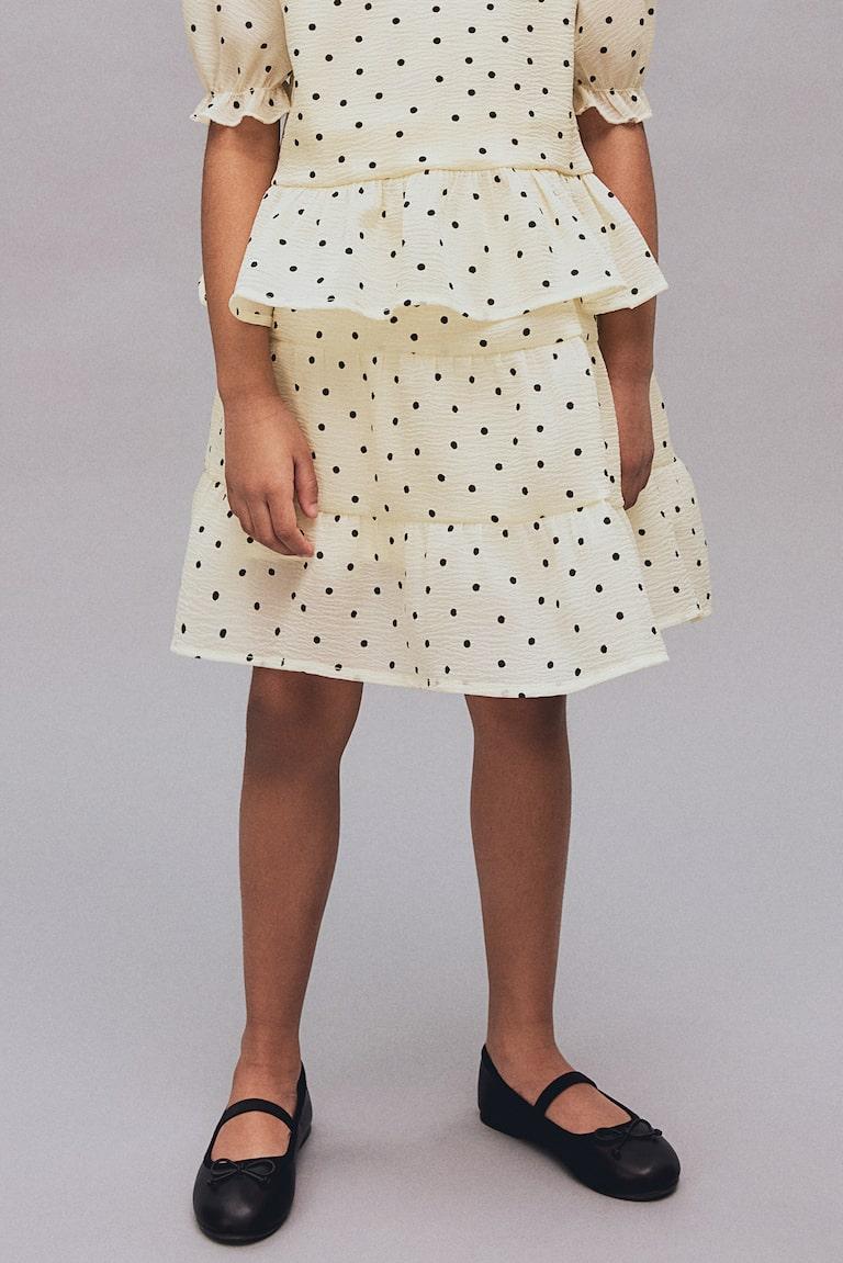 H&M Falda Escalonada - Rosa Empolvado - NIÑOS