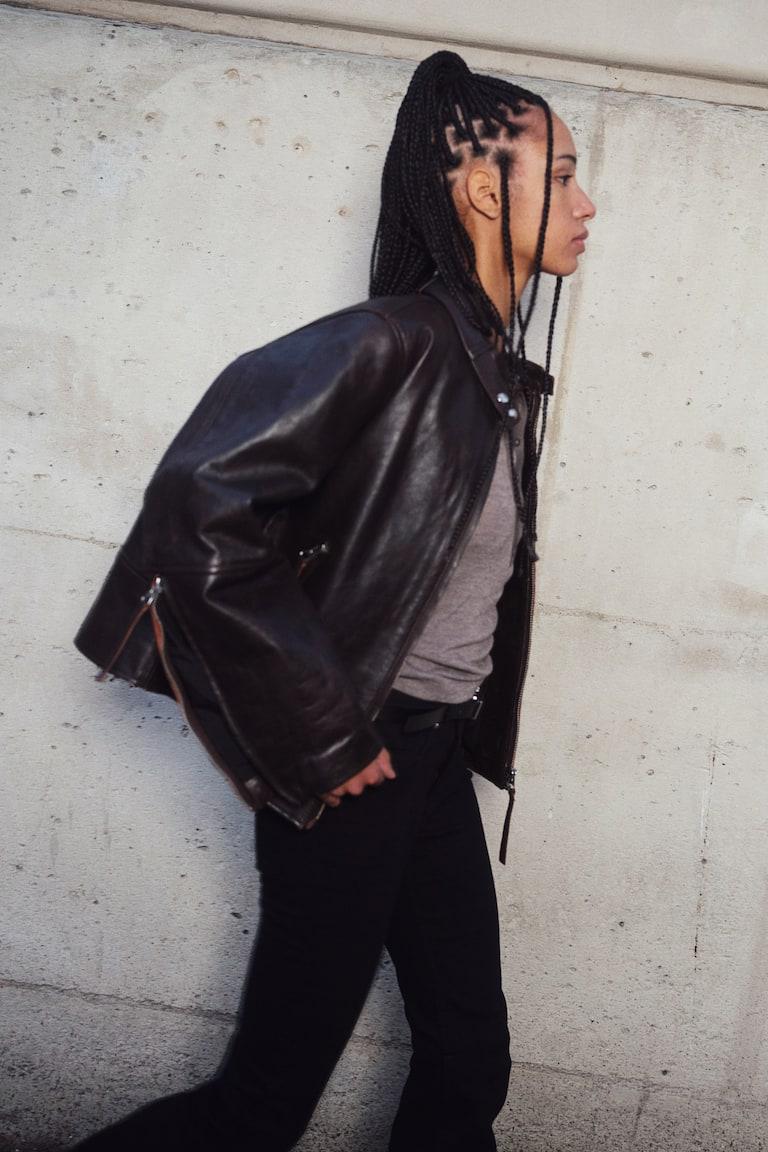 H&M Flared High Jeans - Azul Denim Claro - MUJER