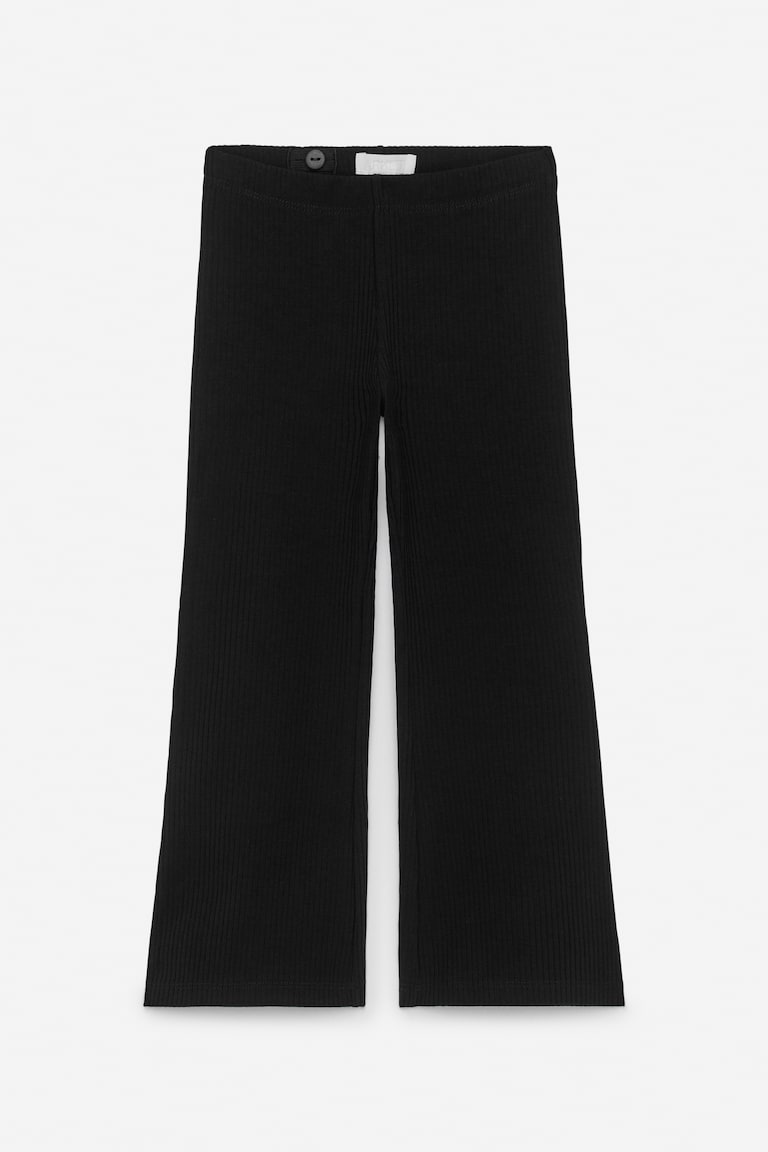 H&M Flared Rib Leggings - Gris jaspeado - NIÑOS