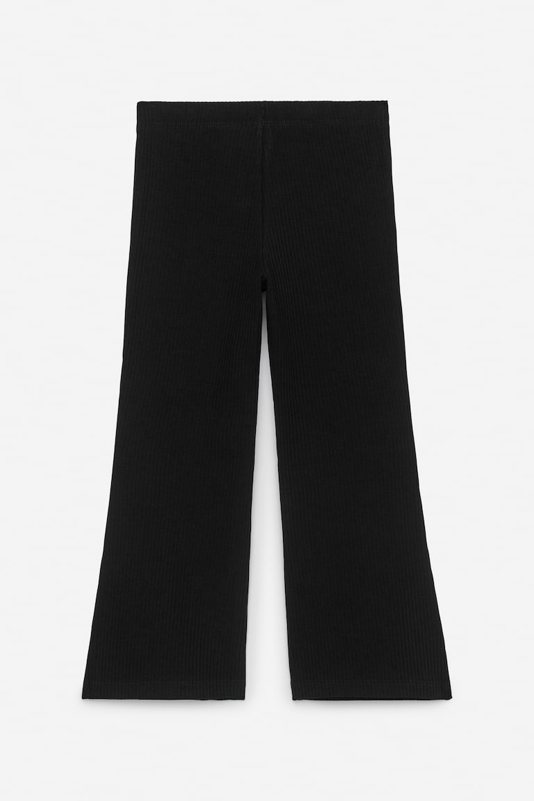 H&M Flared Rib Leggings - Morado - NIÑOS