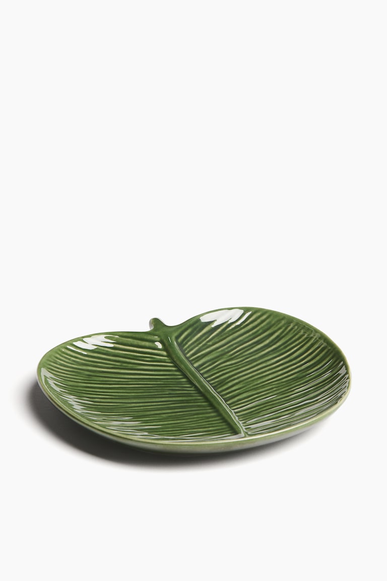 H&M Fuente De Servir Pequeña De Gres - Blanco - HOME