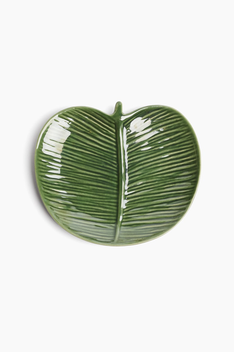 H&M Fuente De Servir Pequeña De Gres - Verde - HOME