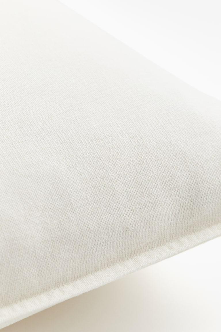 H&M Funda De Cojín En Mezcla De Lino - Blanco - HOME