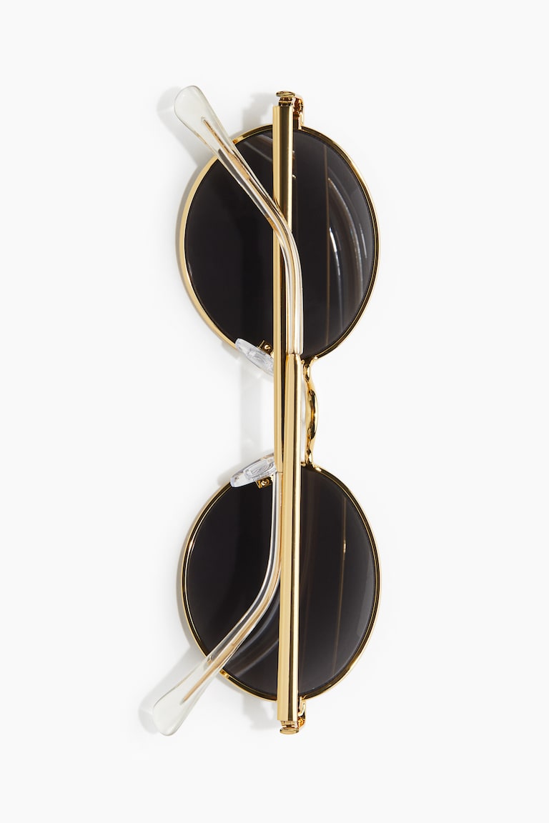 H&M Gafas De Sol Ovaladas - Dorado/Negro - MUJER