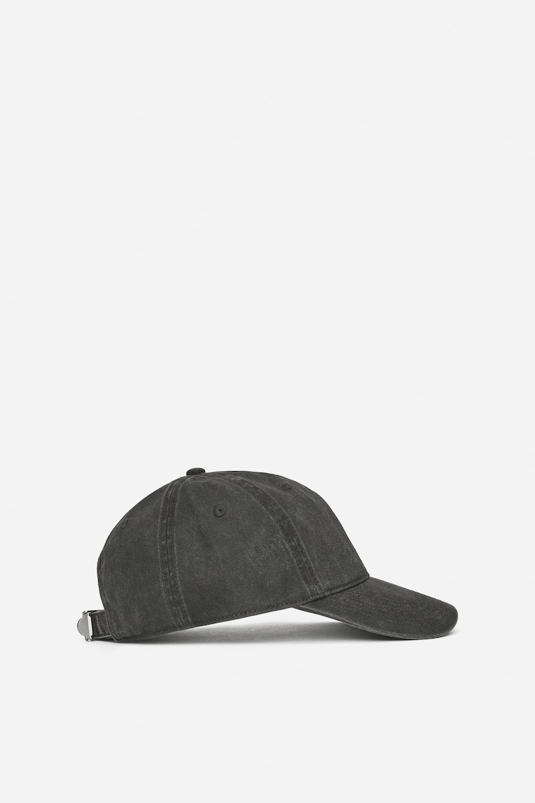 H&M Gorra De Algodón Lavado - Negro - HOMBRE