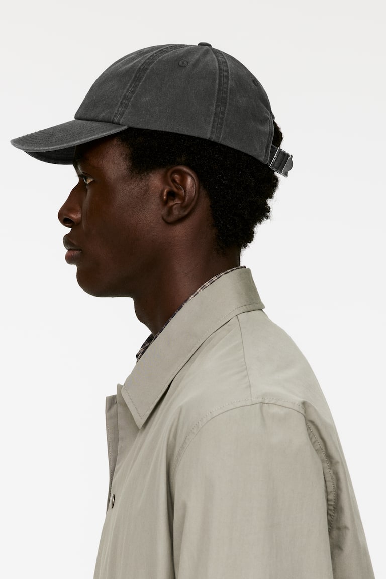 H&M Gorra de algodón lavado - Negro - HOMBRE