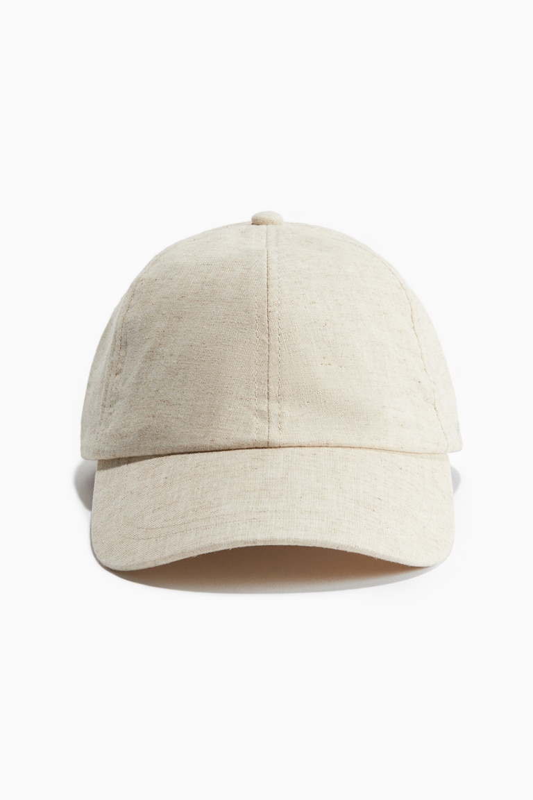 H&M Gorra en mezcla de lino - Verde pálido - HOMBRE