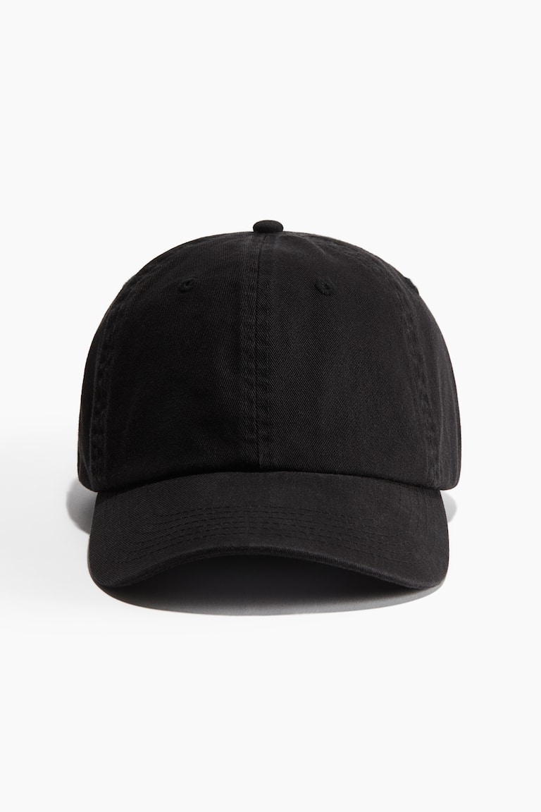 H&M Gorra en sarga de algodón - Negro - HOMBRE