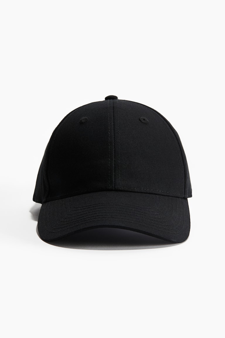 H&M Gorra En Sarga De Algodón - Negro - HOMBRE