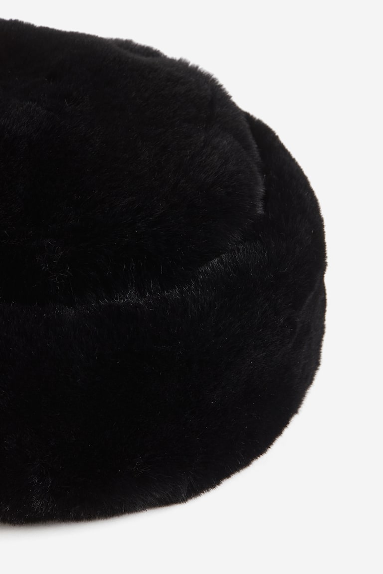 H&M Gorro Efecto Pelo - Marrón Oscuro - MUJER