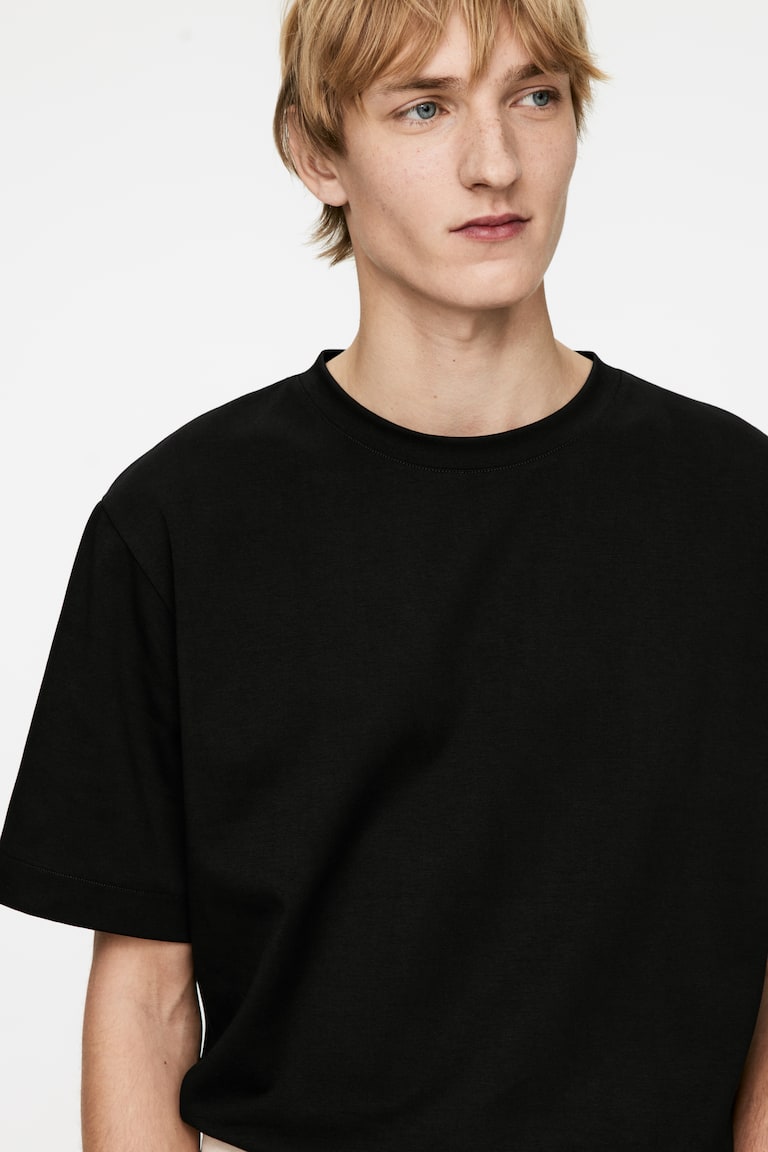 H&M Interlock T-shirt - Verde Caqui - HOMBRE