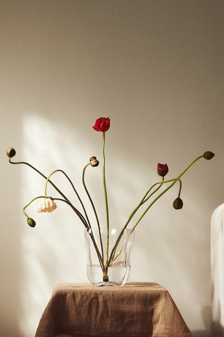 H&M Jarrón grande de vidrio - Verde - HOME