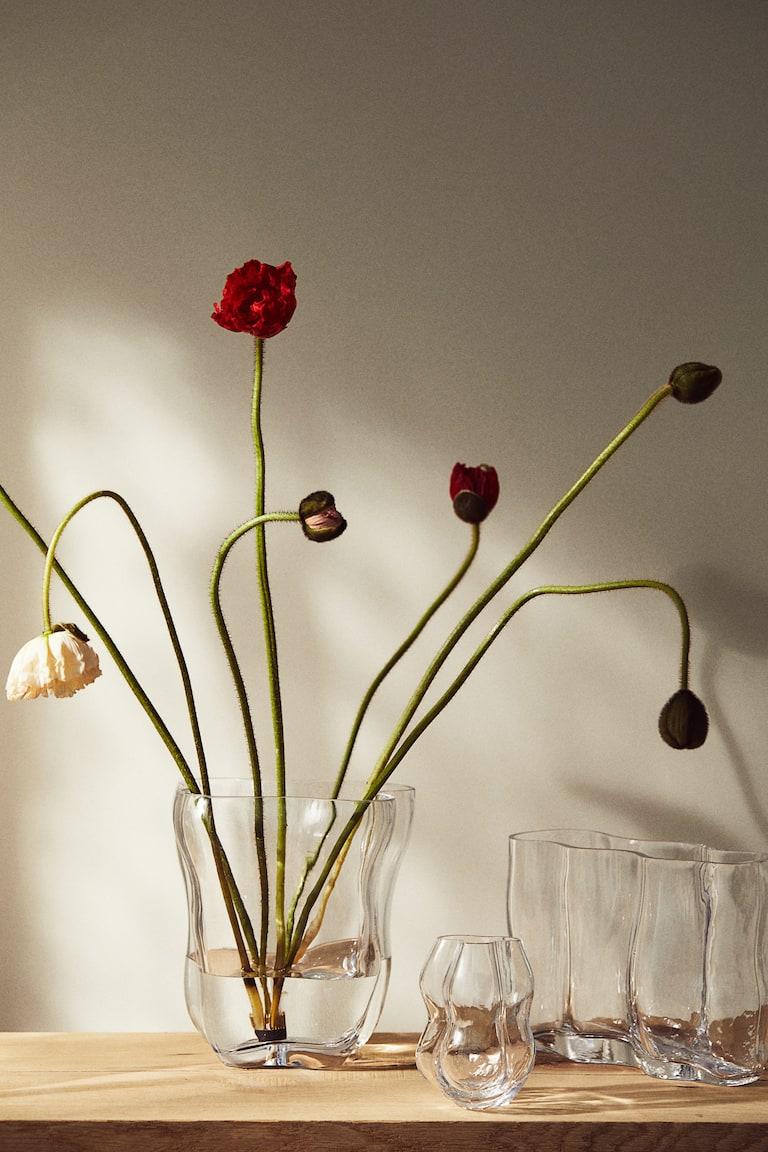 H&M Jarrón pequeño de vidrio - Verde - HOME