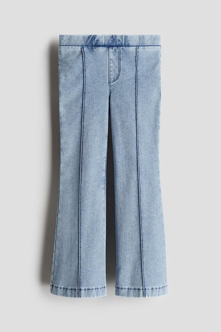 H&M Jeggings Acampanados - Azul Denim Claro - NIÑOS