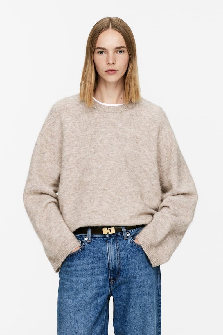 H&M Jersey de mezcla de lana y alpaca - Beige - MUJER