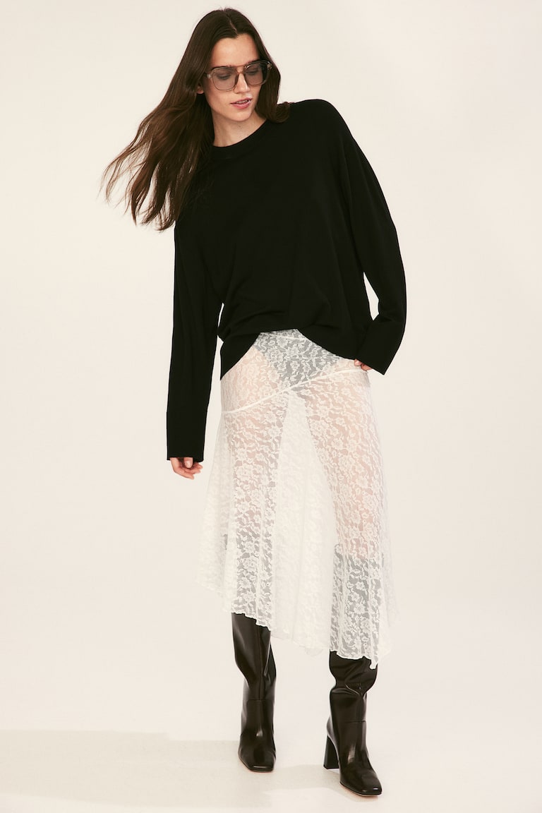 H&M Jersey De Punto Fino - Turquesa Claro - MUJER