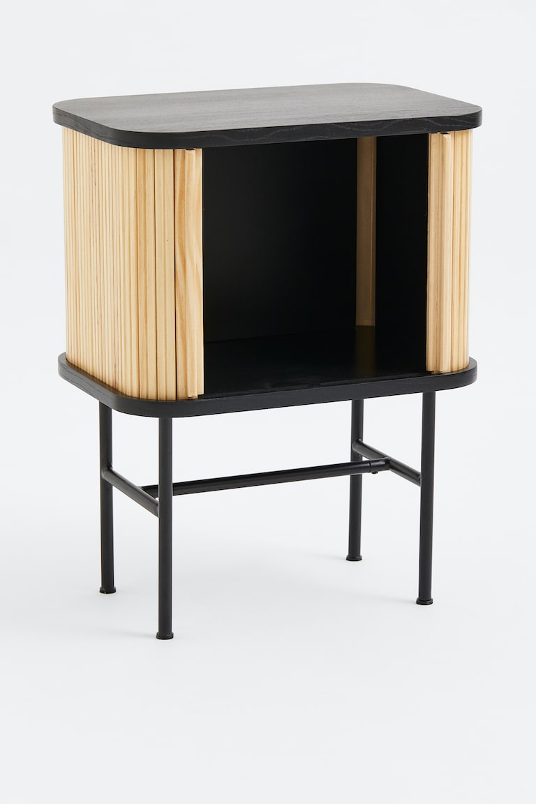 H&M Mesita De Noche Con Puertas - Beige Claro - HOME