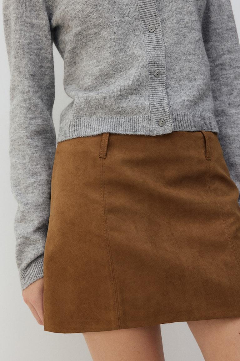 H&M Minifalda Evasé - Negro - MUJER