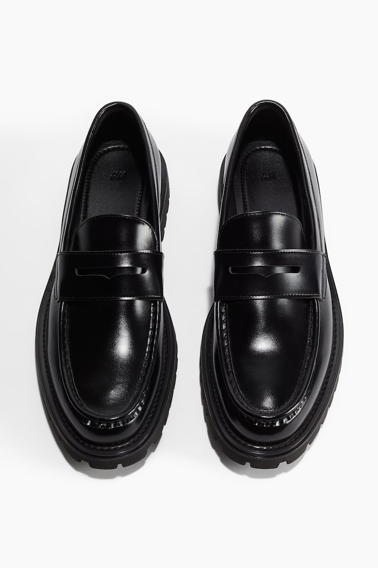 H&M Mocasines Con Suela Gruesa - Negro - HOMBRE