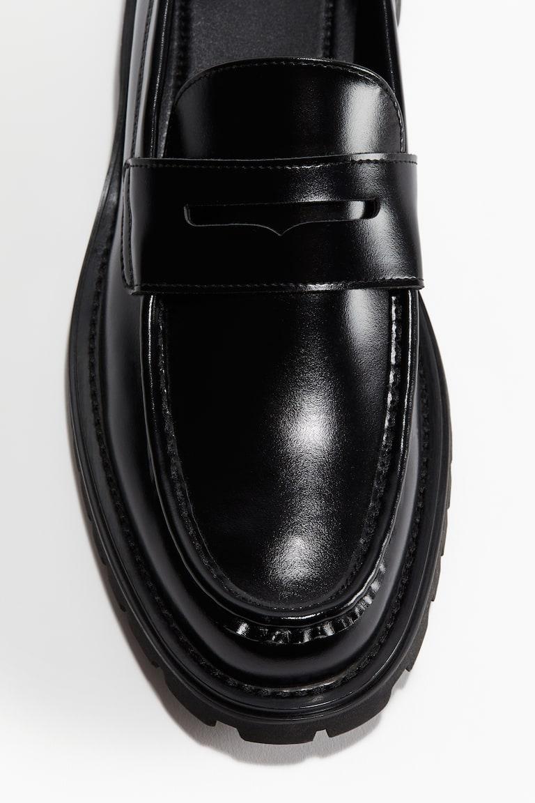 H&M Mocasines Con Suela Gruesa - Negro - HOMBRE