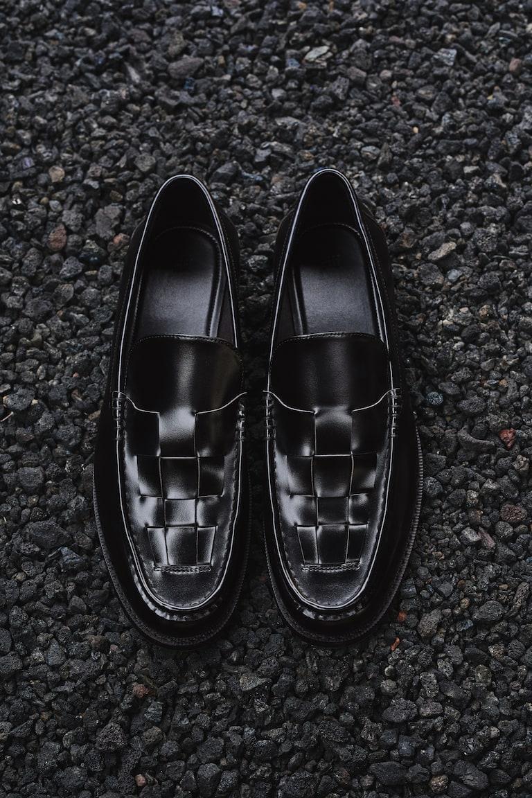 H&M Mocasines Trenzados - Negro - HOMBRE
