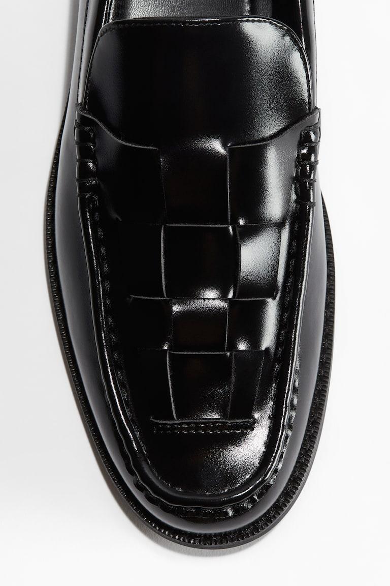 H&M Mocasines Trenzados - Negro - HOMBRE