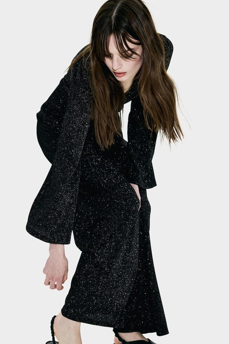 H&M Mono Con Nudo Decorativo - Negro/Brillante - MUJER