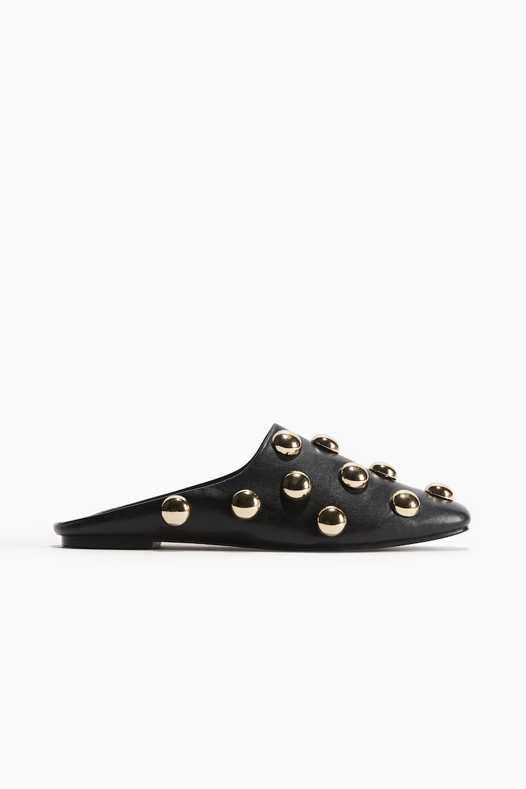 H&M Mules con detalles decorativos - Negro - MUJER