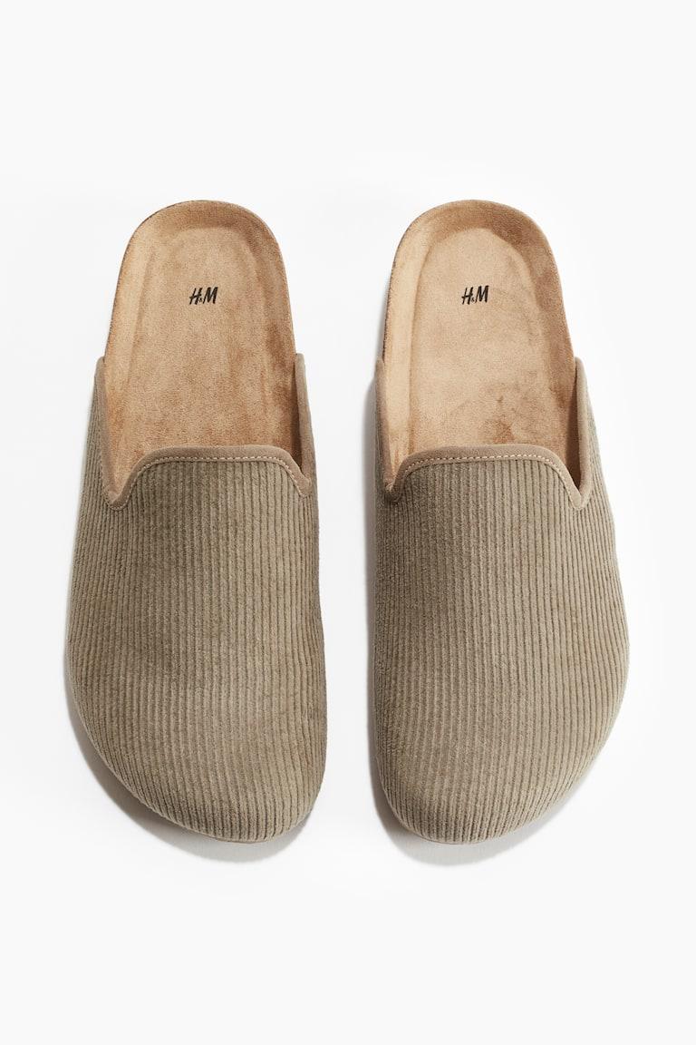 H&M Mules De Pana - Beige Oscuro - HOMBRE