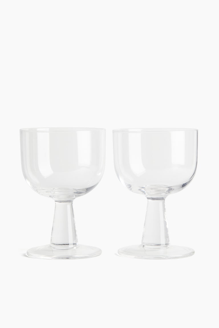 H&M Pack de 2 copas de vino - Verde aceituna - HOME