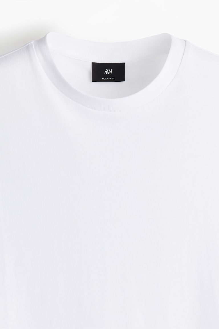 H&M Pack De 3 Camisetas Regular Fit - Blanco - HOMBRE
