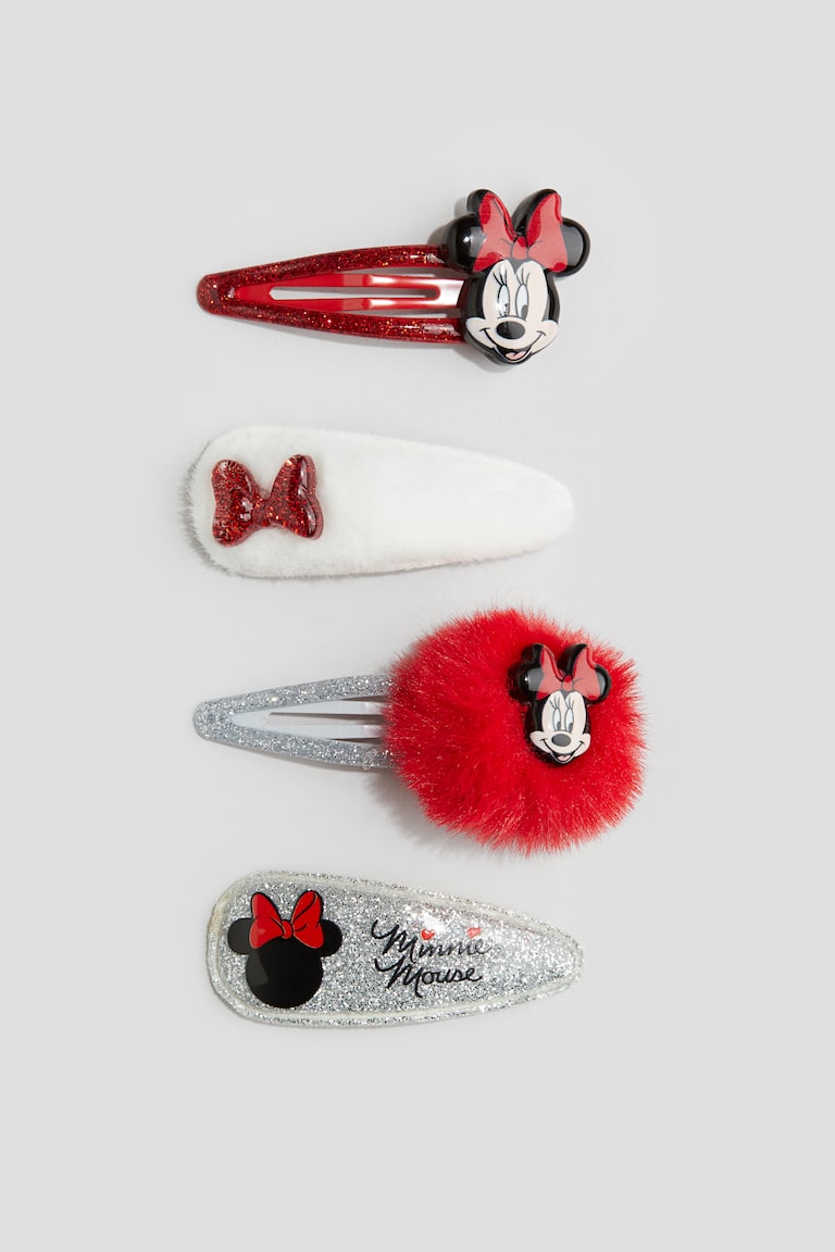 H&M Pack De 4 Clips - Rosa/Lilo Y Stitch - NIÑOS