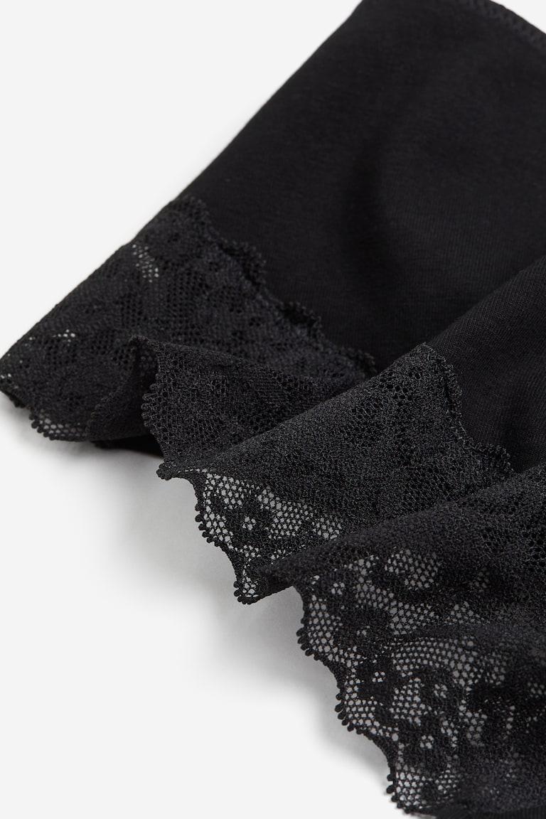 H&M Pack De 5 Bragas Hipster - Negro - MUJER