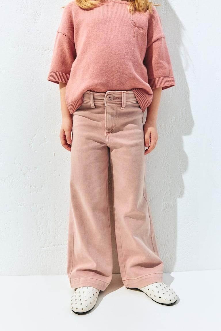 H&M Pantalón Acampanado - Blanco - NIÑOS